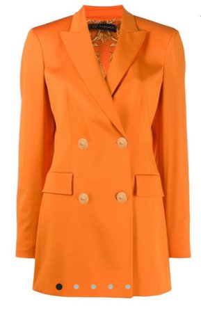 orange Versace blazer