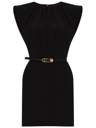 Versace Belted Silk Mini Dress - Farfetch