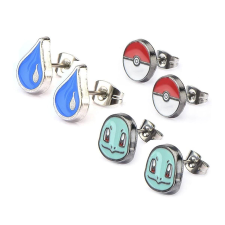 squirtle Pokémon earrings