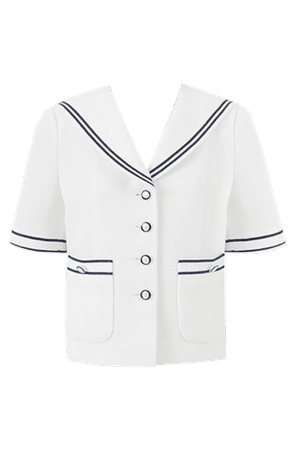 Lookast | Vikkie Sailor Jacket in White