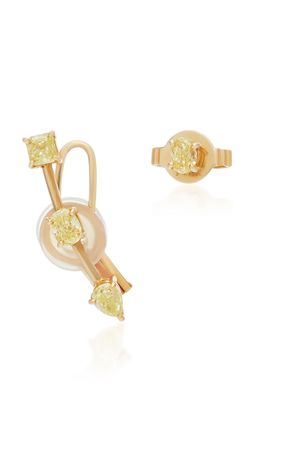 18K Gold Diamond Earrings by Jack Vartanian