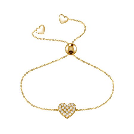 Affinity Collection Heart Bracelet set in 14k Yellow Gold – Royal Gem