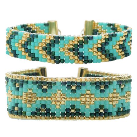 Loom Bracelet Duo - Hemingway Teal - Exclusive Beadaholique Jewelry Kit - Exclusive Beadaholique Kits - Jewelry Making Kits | Beadaholique