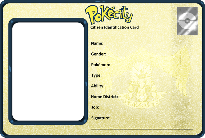 id card template pokemon