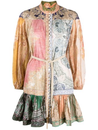 ZIMMERMANN Anneke paisley-print Mini Dress - Farfetch