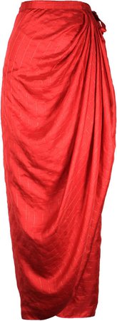 ROOPA Harai Wrap Reversible Midi Skirt