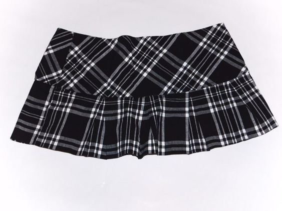 plaid micro mini skirt