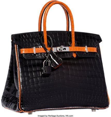 black and orange handbag - Google Search