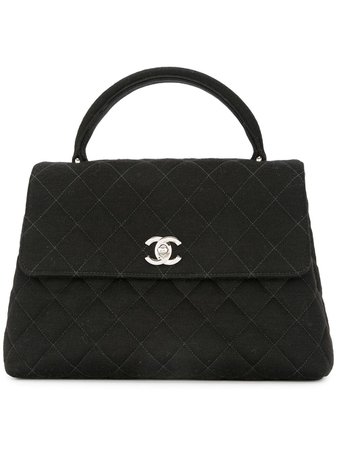 Chanel Pre-Owned CC Quilted Handbag | Farfetch.com
