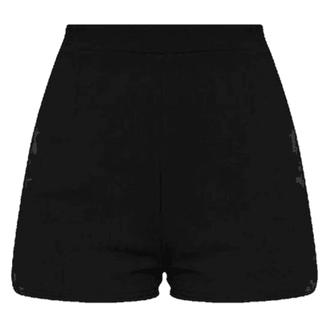 Black hot pants shorts PNG