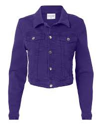 carmelody denim jacket purple - Google Search