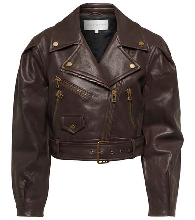 Veronica Beard - Marea leather jacket | Mytheresa