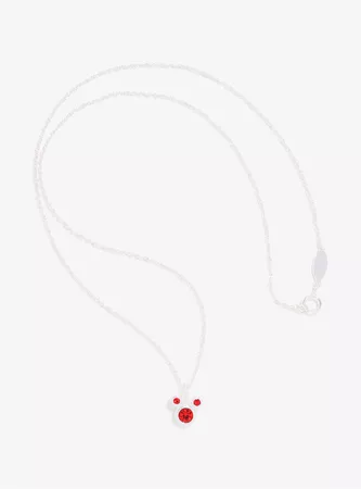 Disney Mickey Mouse January Siam Birthstone Necklace