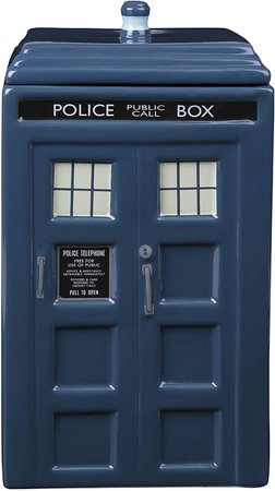 Doctor Who TARDIS Cookie Jar - Collectible Ceramic Dr. Who Police Box with Lid - 10"h: Amazon.ca: Tools & Home Improvement