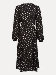 black and white dot dress