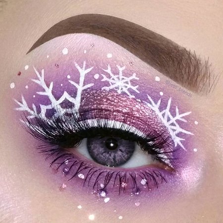 purple christmas makeup - Google Search