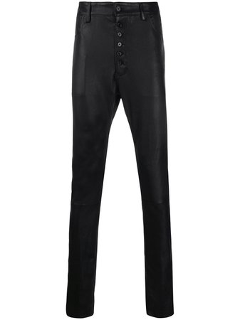 Ann Demeulemeester Skinny Leather Trousers 20013411280 Black | Farfetch