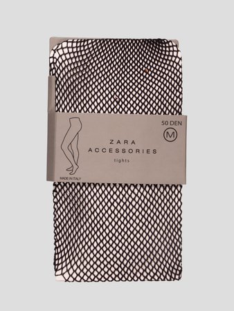 Колготки в сетку черные — Zara, акция действует до 1 июня 2019 года | LeBoutique — Коллекция брендовых вещей от Zara — 4875234