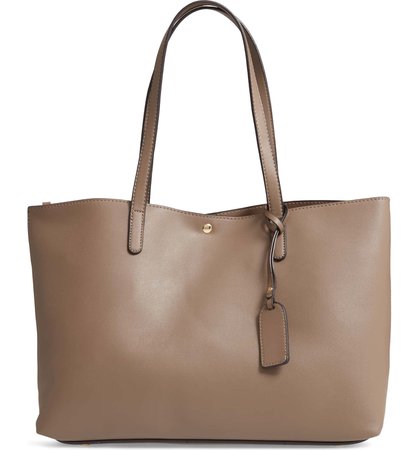 Zeda Faux Leather Tote