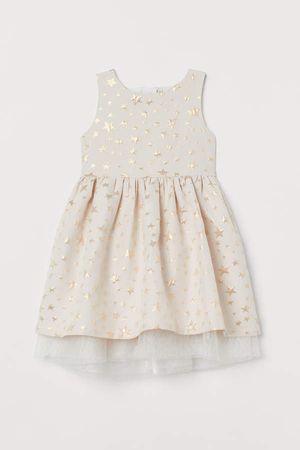 Shimmery Dress - White