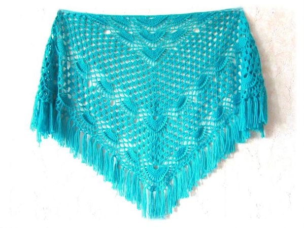 Hand knit shawl crochet Hand made crochet shawl hand crochet | Etsy