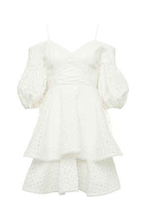 THURLEY - SOMERSET DRESS white