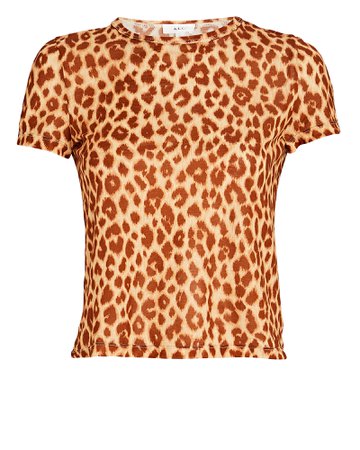 A.L.C. Bambina Leopard Print T-Shirt | INTERMIX®