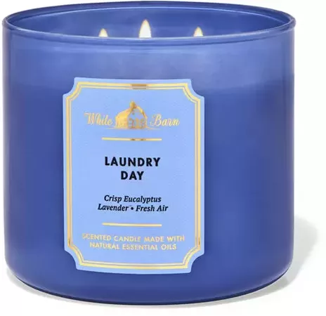 White Barn LAUNDRY DAY 3-Wick Candle | Bath & Body Works