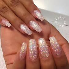 acrylic nails glitter light pink - Google Search
