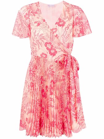 RED Valentino floral-print wrap dress