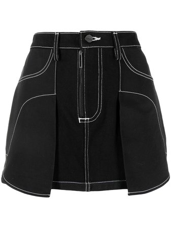 Shop Dion Lee inverse pleat mini skirt with Express Delivery - FARFETCH