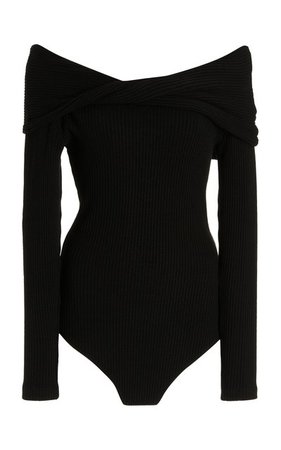 Amanza Off-The-Shoulder Cotton-Blend Bodysuit By Mara Hoffman | Moda Operandi