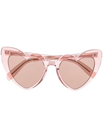 Saint Laurent Eyewear Loulou heart-shaped Sunglasses - Farfetch