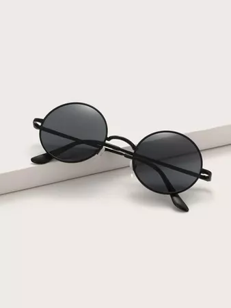 Round Metal Frame Sunglasses | SHEIN USA