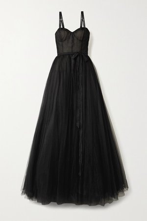 Carolina Herrera | Embroidered tulle gown | NET-A-PORTER.COM