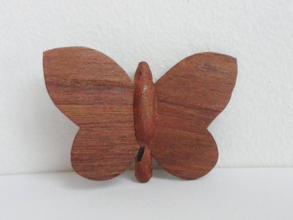Handmade Vintage Butterfly Brooch // Teak Wood | Etsy