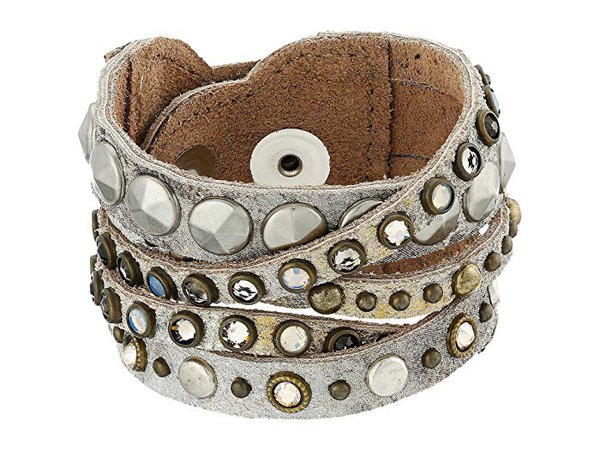 Leatherock B513 leather cuff bracelet