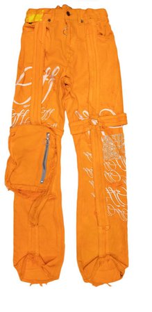 MURDERBRAVADO orange baggy tracksuit pants