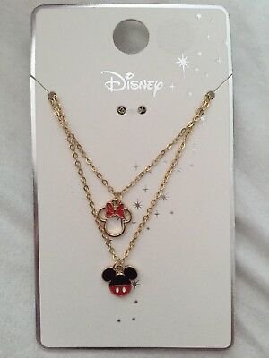 MICKEY MOUSE NECKLACE, By Primark, Gold Colour, Minnie Mouse. - £2.99 | PicClick UK