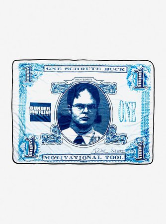 The Office One Schrute Buck Plush Throw Blanket
