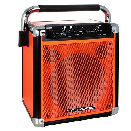 Trexonic Wireless Portable Party Speaker with USB Recording, FM Radio and Microphone
