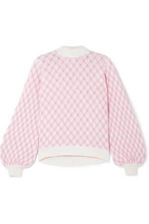 Stine Goya | Carlo cable knit wool-blend sweater | NET-A-PORTER.COM