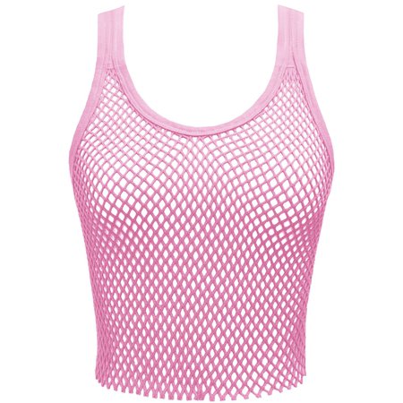 pink fishnet top png