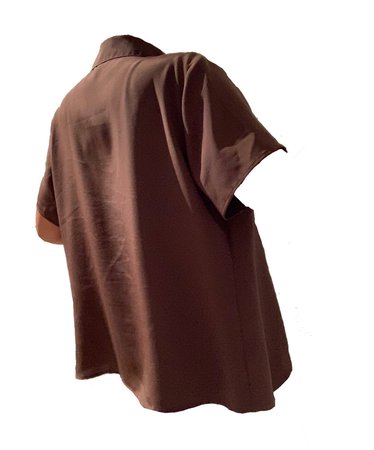 brown bowling shirt