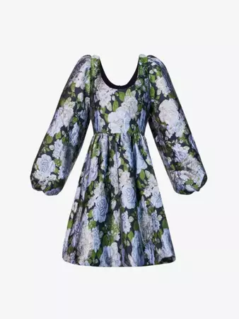SISTER JANE - Natalia floral-jacquard woven mini dress | Selfridges.com