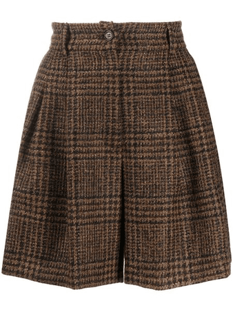 Dolce & Gabbana checked tweed shorts