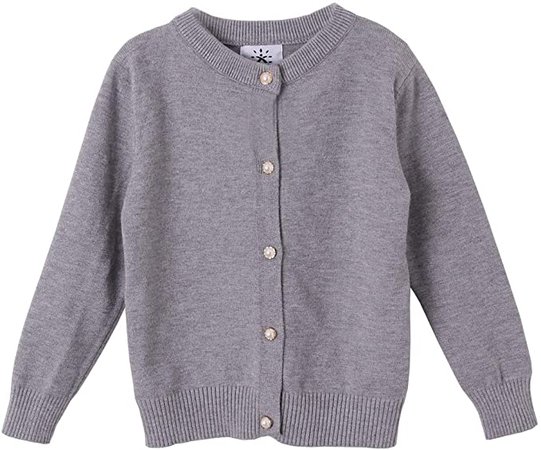 Amazon.com: SMILING PINKER Girls Cardigan Sweater School Uniforms Button Long Sleeve Knit Tops: Clothing