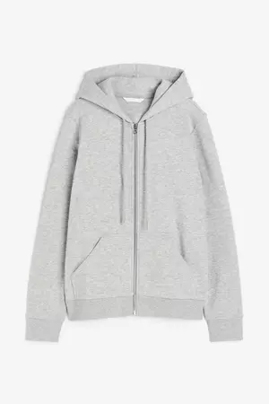 Hooded Jacket - Light gray melange - Ladies | H&M US