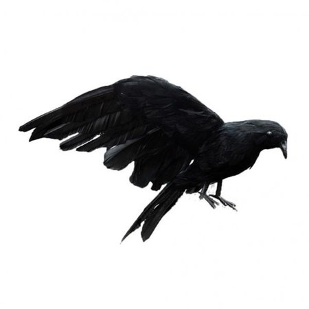 1pcs Simulation Artificial Feathered Crow Bird Ornament Toy Halloween Party Props | Wish