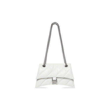 WOMEN'S CRUSH SMALL CHAIN BAG QUILTED IN OPTIC WHITE $ 2,650
